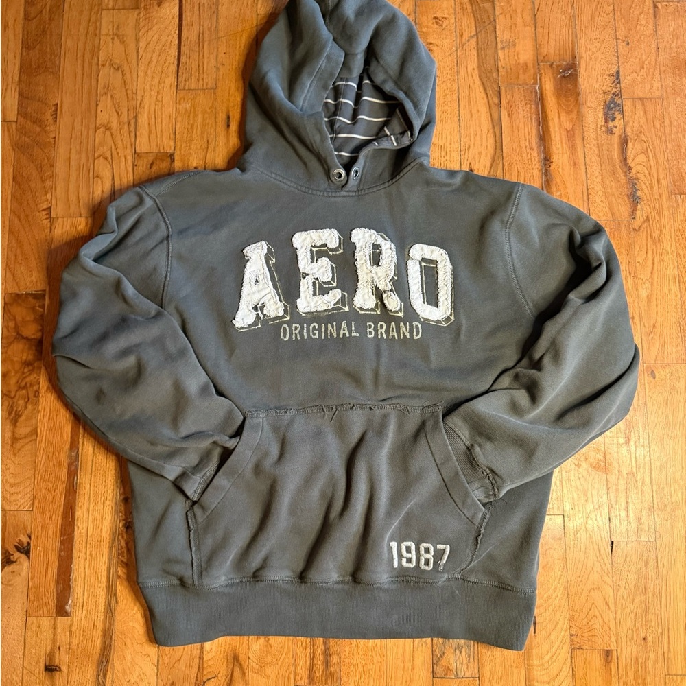Men's Gray Hoodie Sweater